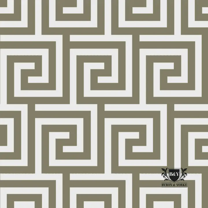 Bryon & Yorke Olive Grecian Key Lunch Napkins 20ct