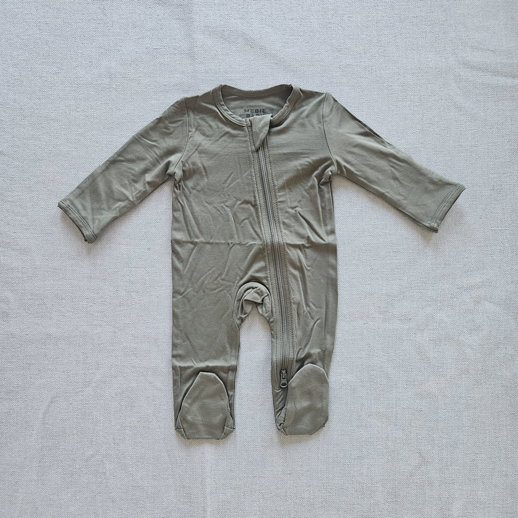 Mebie Baby Bamboo Zipper Footie