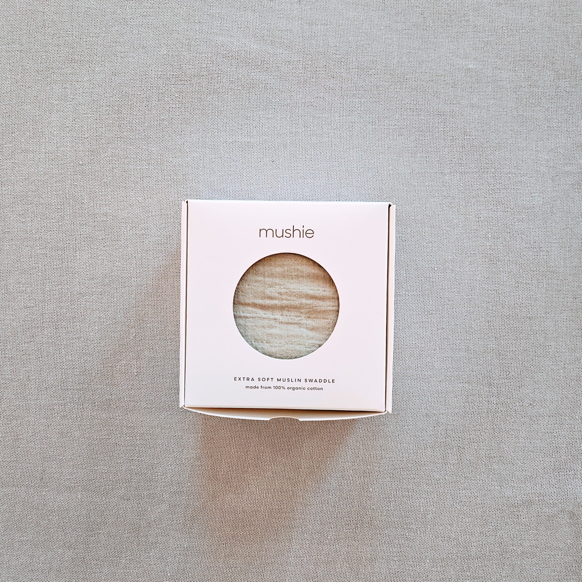 Mushie Muslin Swaddle Sage