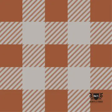 Byron & Yorke Ginger Gingham Cocktail Napkin