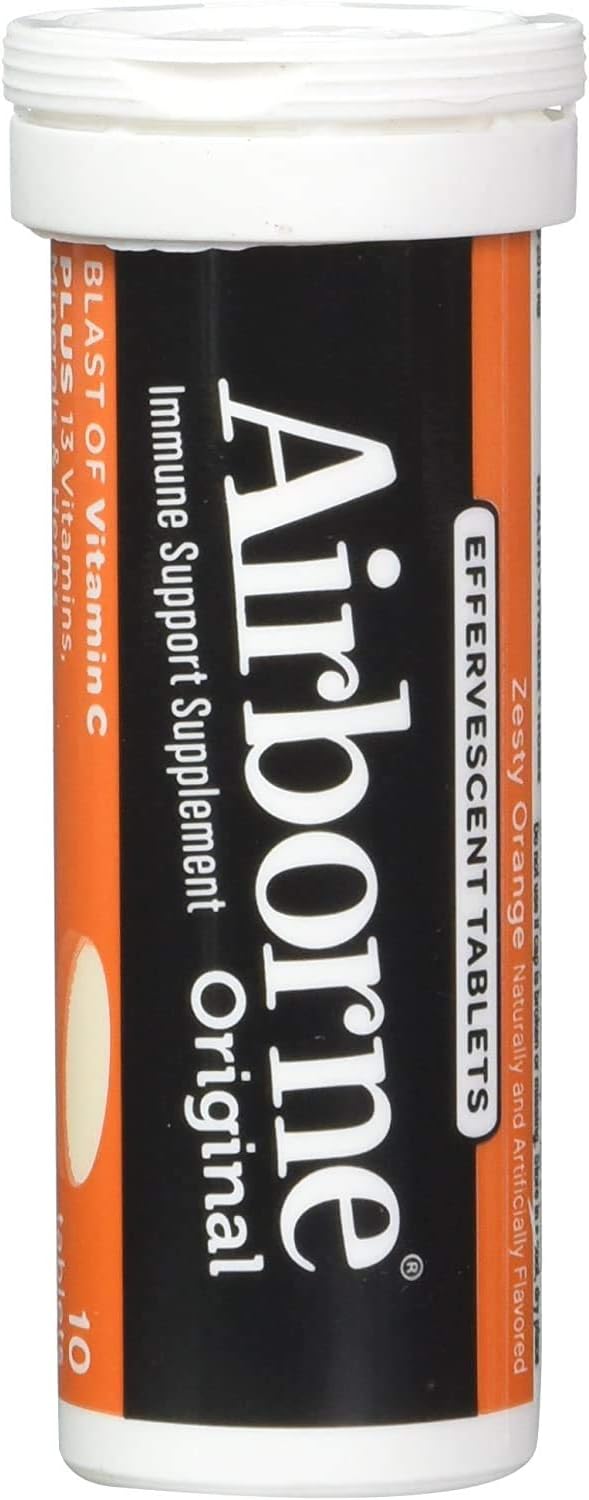Airborne Zesty Orange Tablets 10ct