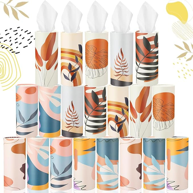 Car Tissues Cylinder with 3 Ply Facial Tissues