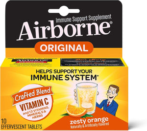 Airborne Zesty Orange Tablets 10ct
