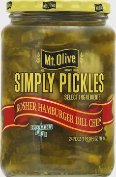 Mt. Olive Hamburger Dill Chips 24floz