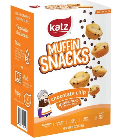 Katz GF Chocolate Chip Muffin Snacks 6oz