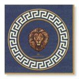Manor Road Vittalio Navy Luncheon Napkin