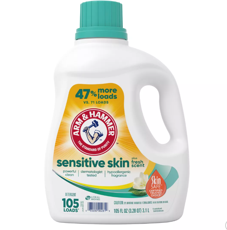 Arm & Hammer Detergent Sensitive Skin Plus Fresh Scent 105fl oz