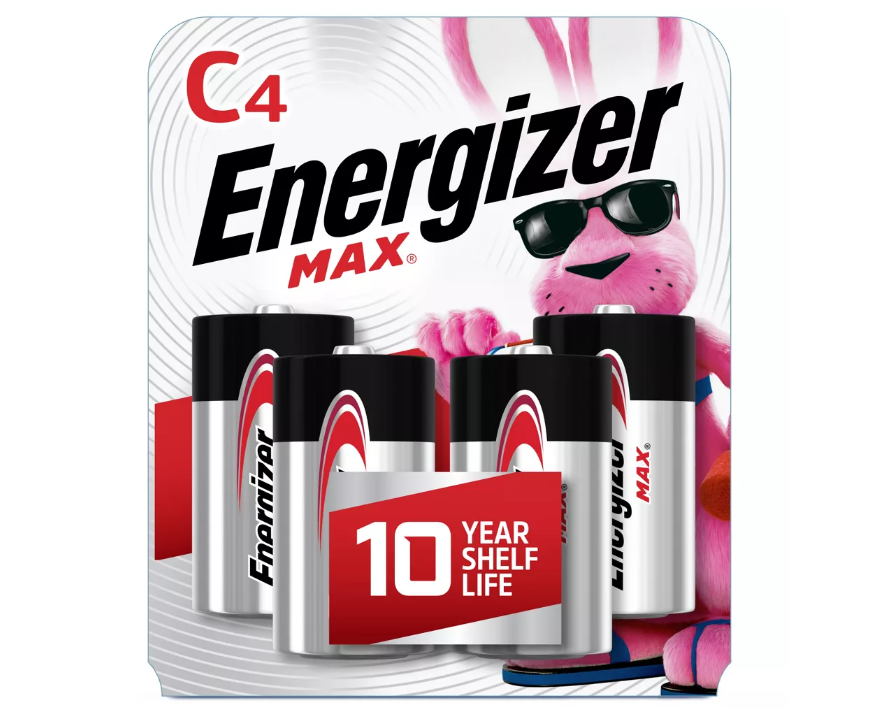 Energizer Max C Batteries 4ct