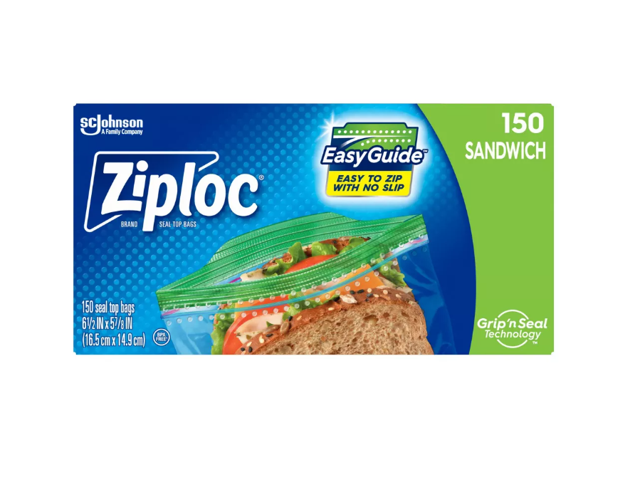 Ziploc Sandwich Size Bags 145ct