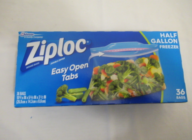 Ziploc Half Gallon Size Freezer Bags 40ct