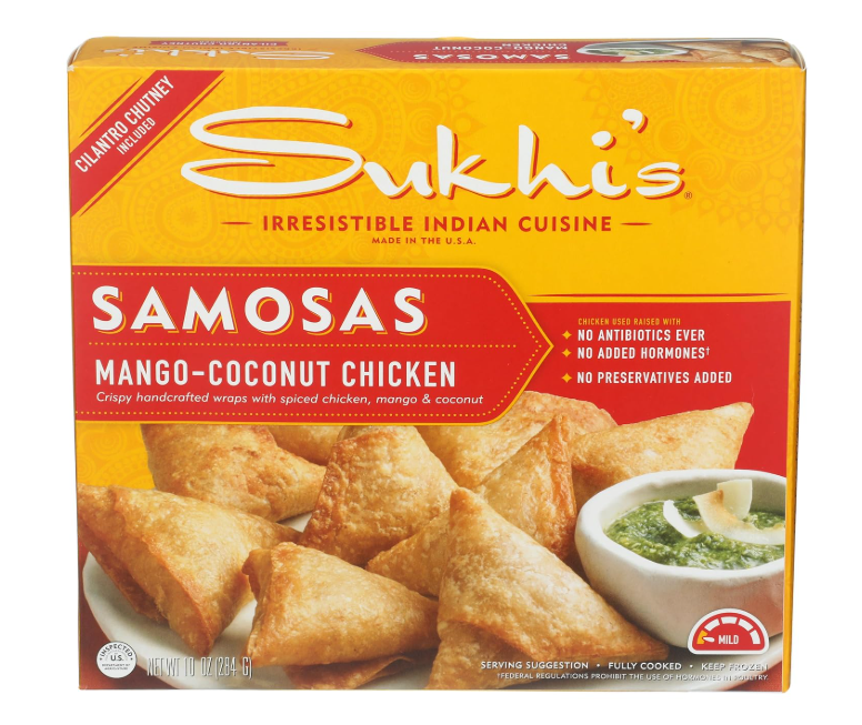 Sukhi's Mango Coconut Chicken Samosas 10oz