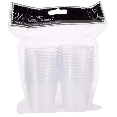 Plastic Shot Glasses 1oz x 24