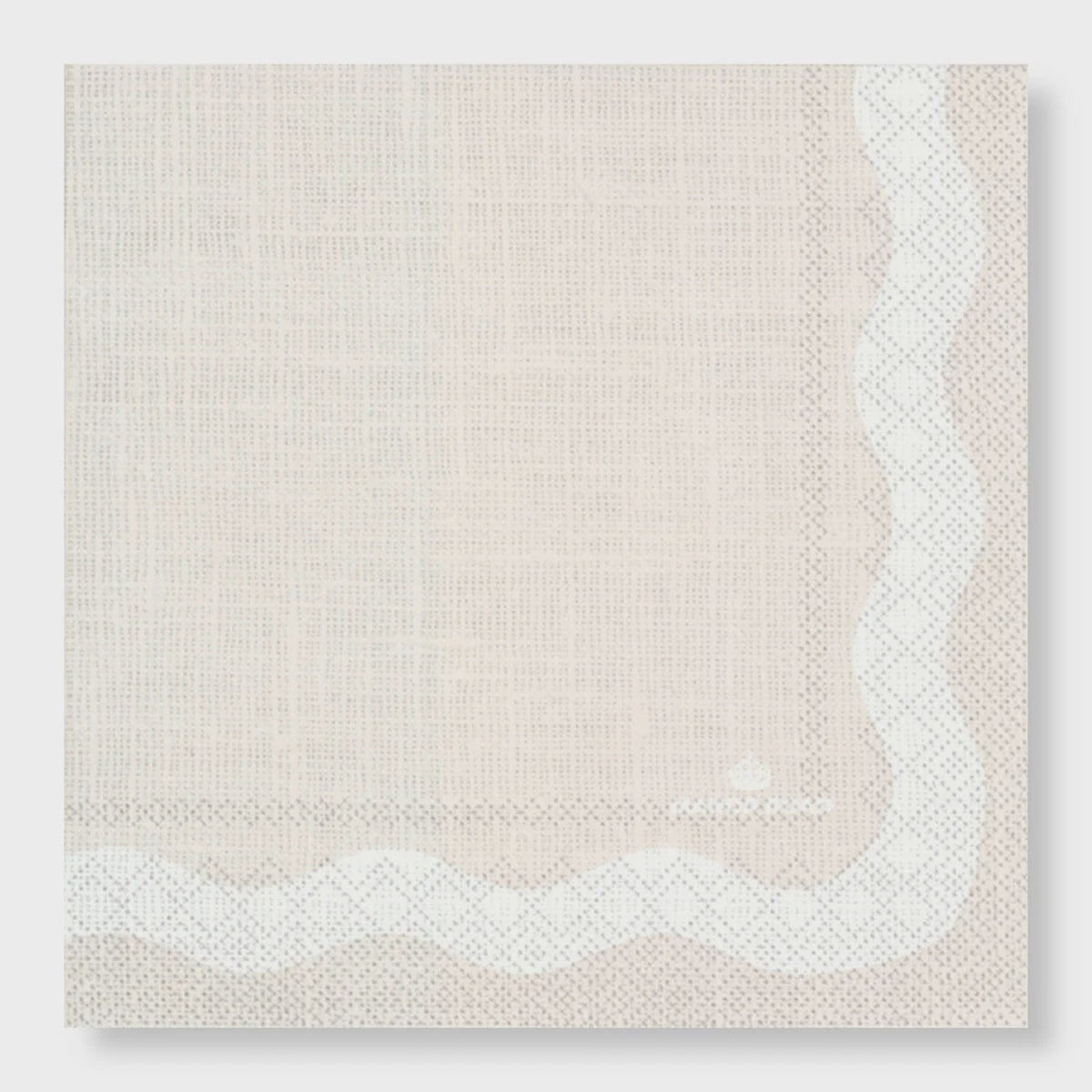 Manor Road Linen Wave Beige Dinner Napkins 20pk