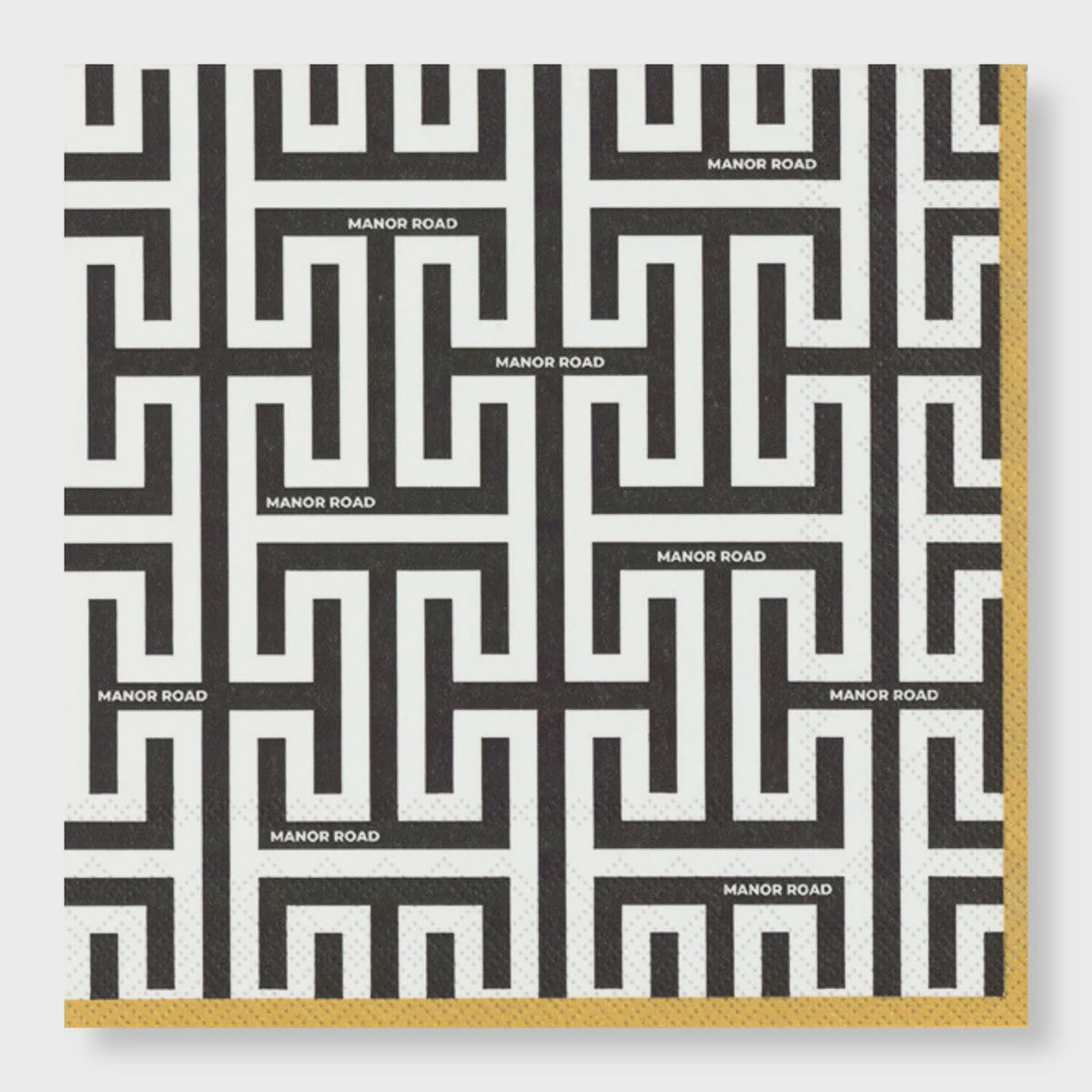Manor Road Geolux Dinner Napkins 20Pk