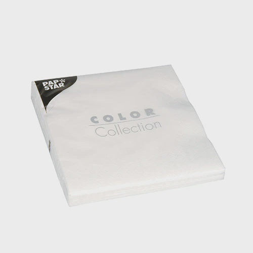 Papstar Color Collection White Napkins 33x33cm 20pk