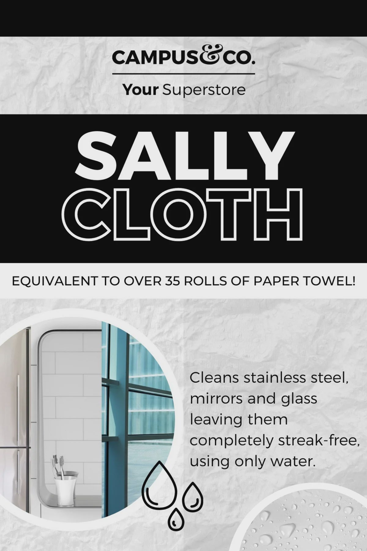Campus & Co Sally Cloth 1ct