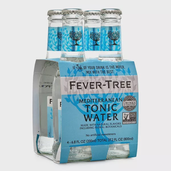 Fever-Tree Mediterranean Tonic Water 6.8fl oz  x 4