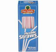 Our Family Flexible Straws 100ct