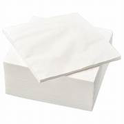 IKEA White Dinner Napkins 100ct