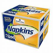 Member's Mark White Paper Napkins 300ct x 4