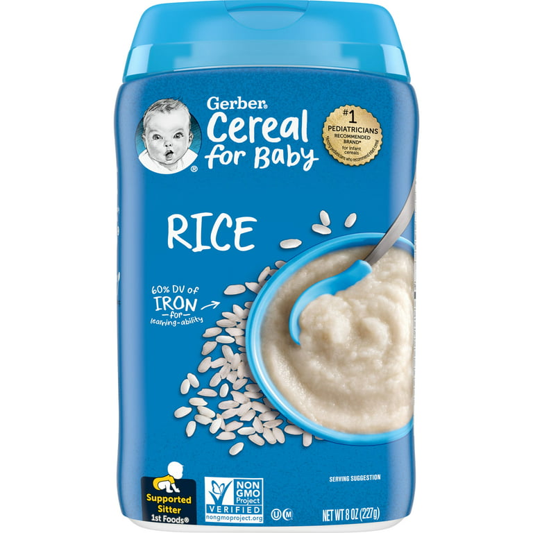 Gerber Single Grain Rice Cereal 8oz