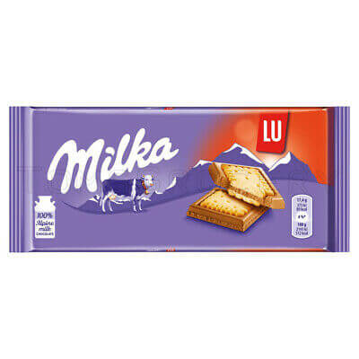 Milka Alpine Milk Chocolate With LU Biscuit 3.5oz