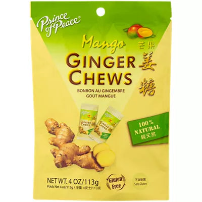 Prince Of Peace Mango Ginger Chews 4oz