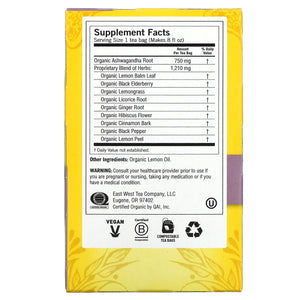 Yogi Elderberry Lemon Balm Immune & Stress Tea 16ct