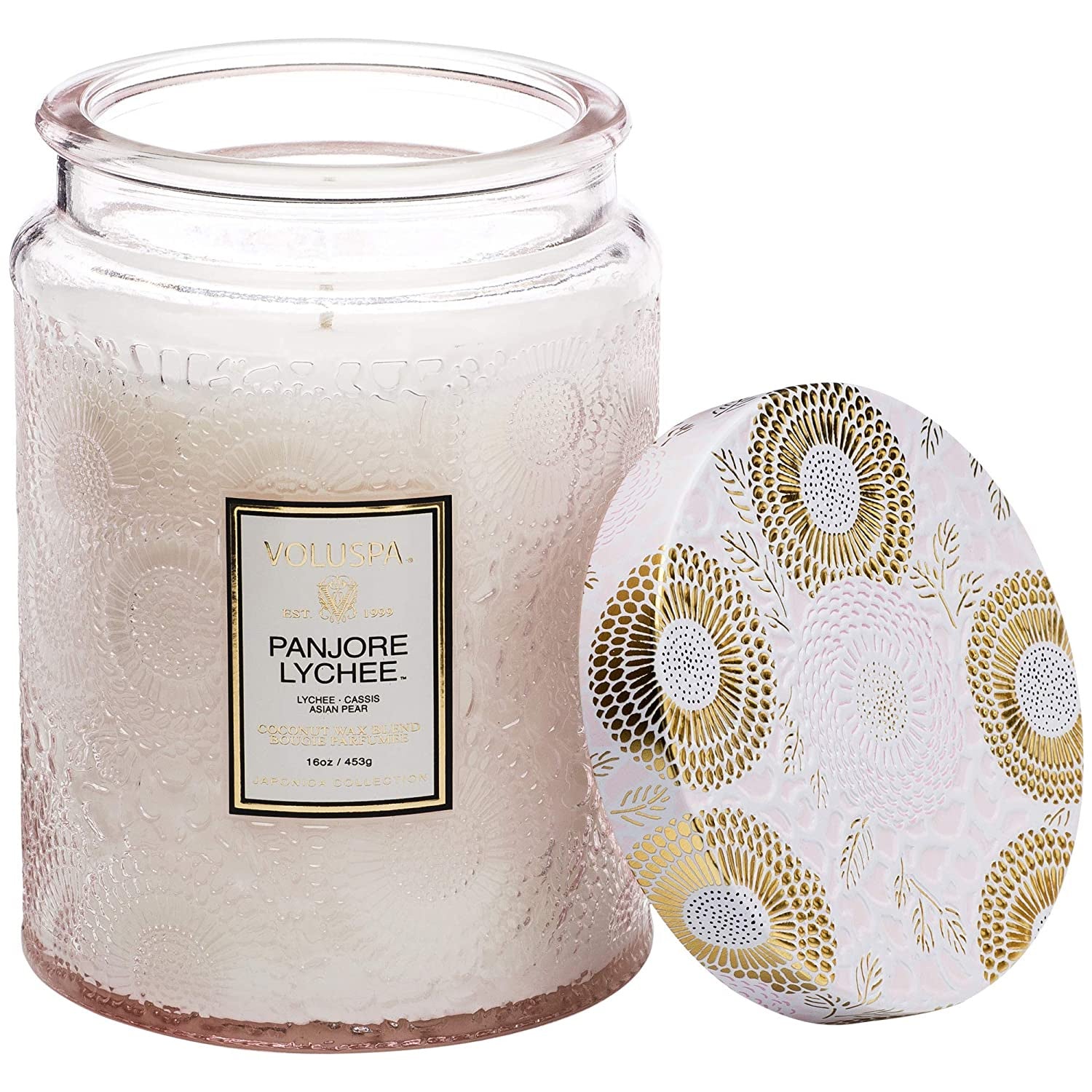 Voluspa Panjore Lychee Candle Glass Jar, 18oz