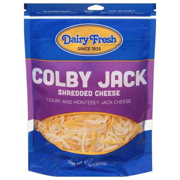 Dairy Fresh Shredded Mont Colby Jack Cheese 8oz