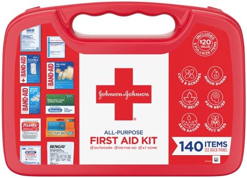 Johnson & Johnson All Purpose First Aid Kit 140ct