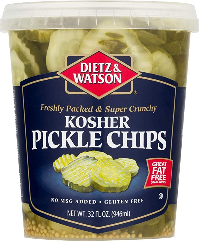 Dietz & Watson Kosher Pickle Chips 32oz