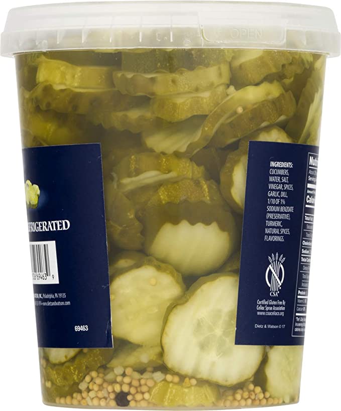 Dietz & Watson Kosher Pickle Chips 32oz