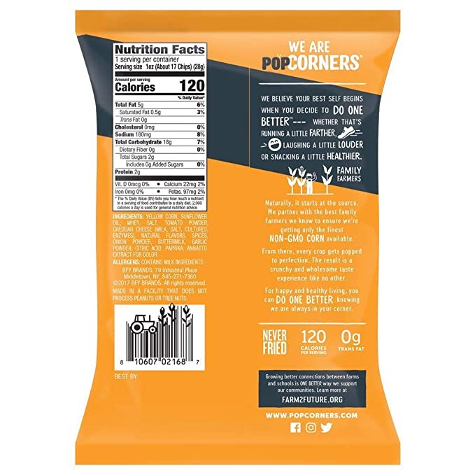 Popcorners GF Spicy Queso 5oz
