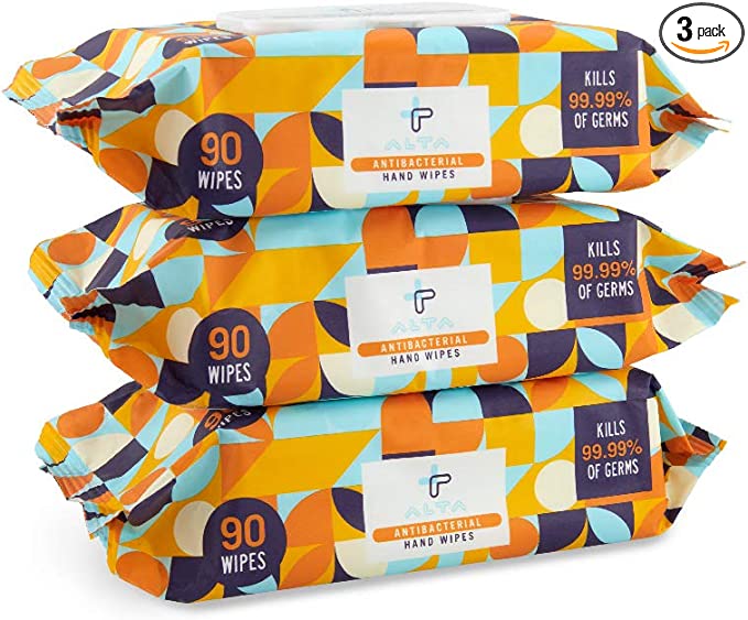 Alta Antibacterial Hand Wipes 90ct
