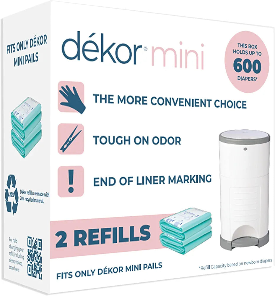 Dekor Mini Diaper Pail Refills 2ct