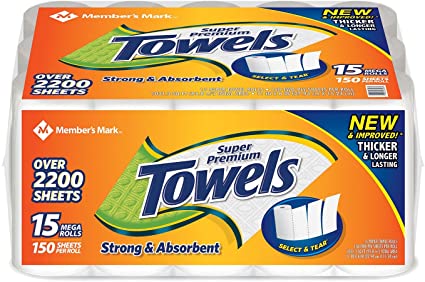 Member's Mark Select-A-Size Paper Towels 15ct