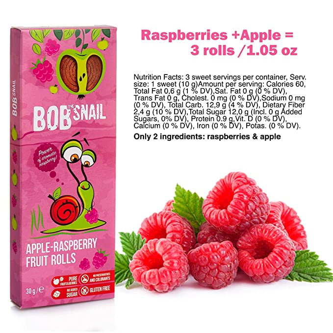 Bob Snail Apple Raspberry Stripe 14g