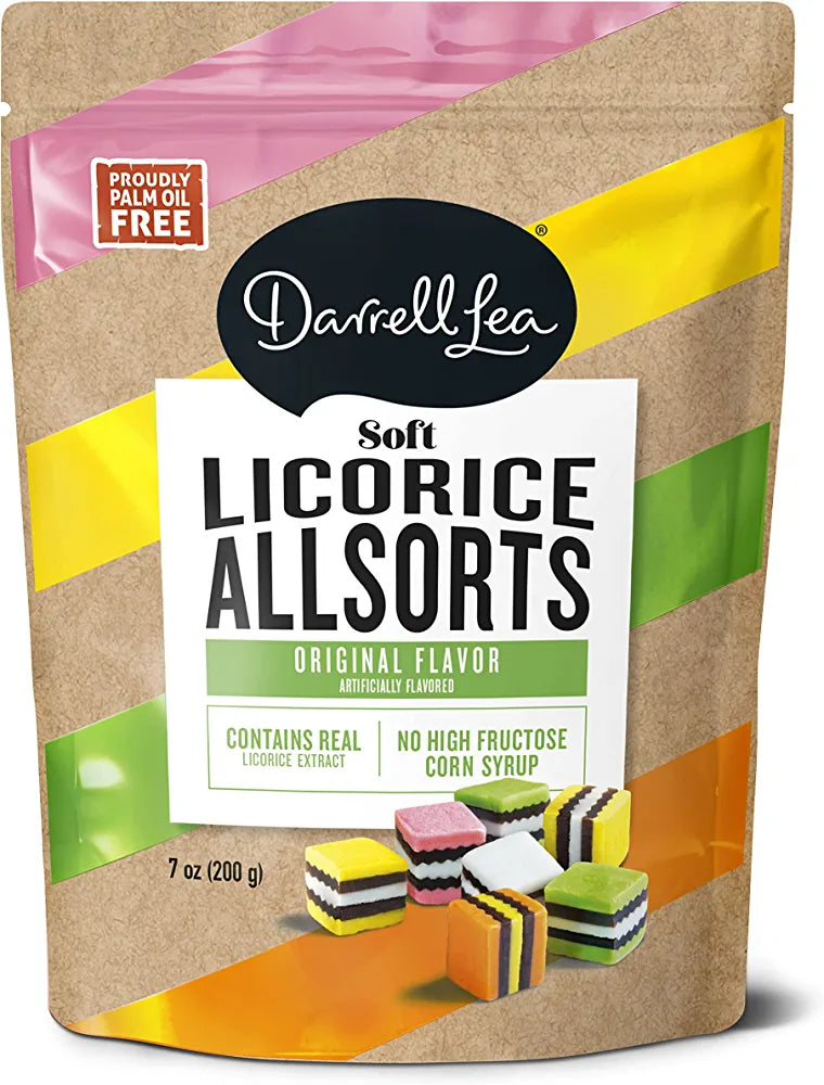 Darrell Lea Traditional Mix Liquorice Allsorts Licorice Sweets 7oz