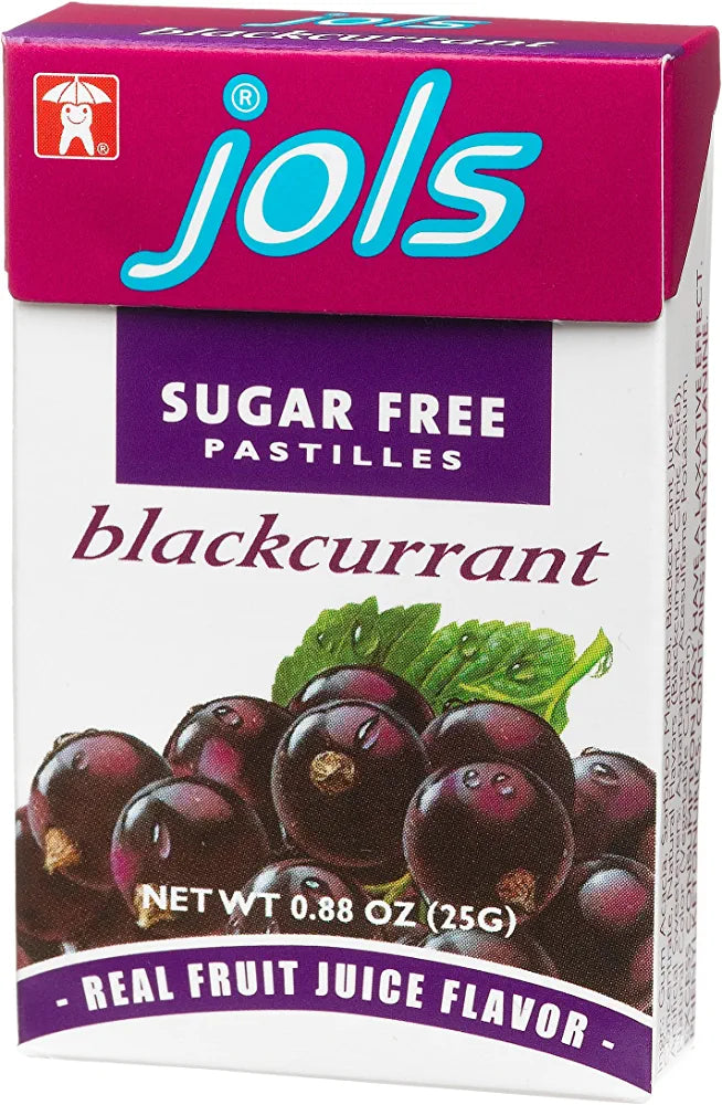 Jols Sugar Free Black Currant Licorette Pastille .88oz