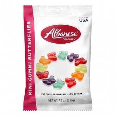 Albanese Mini Gummi Butterflies Sweets 7.5