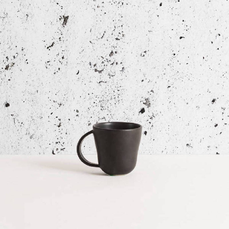 Gharyan Stoneware Coffee Mug Osun 10oz Matte Black