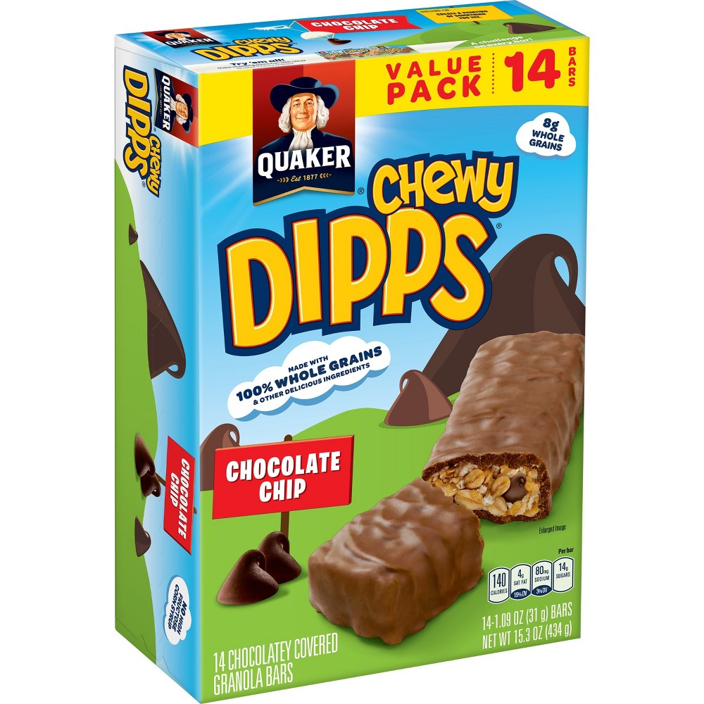 Quaker Chewy Dipps Chocolate Chip Granola Bars 14ct