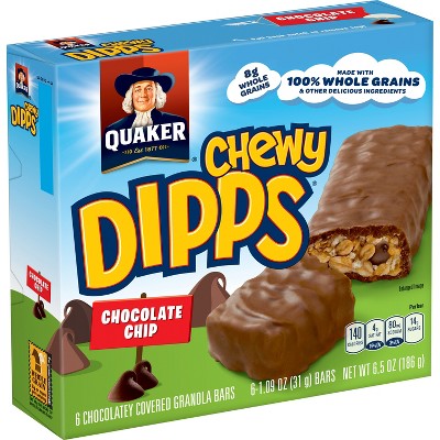 Quaker Chewy Dipps Chocolate Chip Granola Bars 6ct