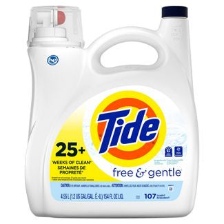 Tide Free & Gentle Laundry Detergent 154fl oz