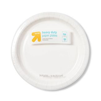 Up & Up Heavy Duty Paper Plates White 10" 54ct