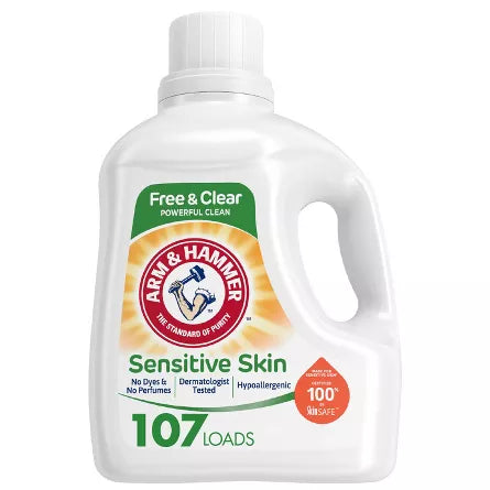 Arm & Hammer Sensitive Skin Fresh Scent Laundry Detergent 144.5fl oz