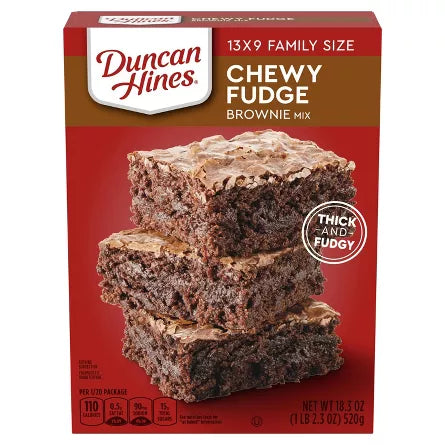 Duncan Hines Chewy Fudge  Brownie Mix 18oz