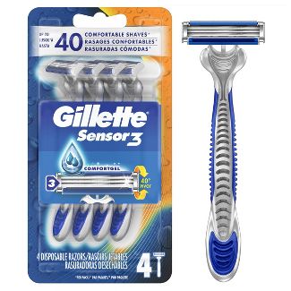 Gillette Sensor 3 Disposable Razors  4ct