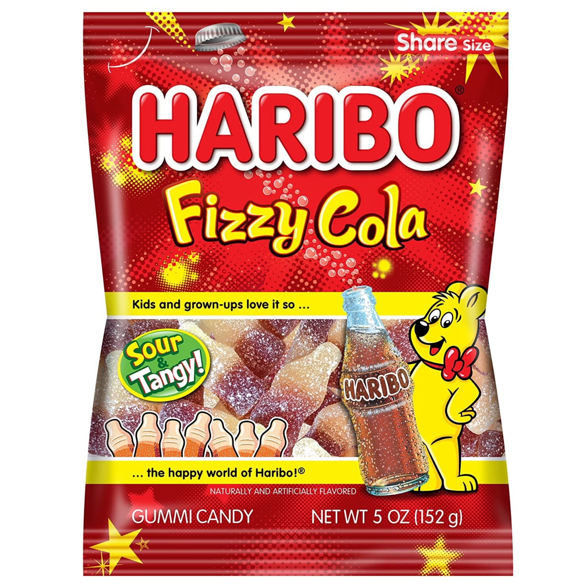 Haribo Gummi Fizzy Cola Bottles 5oz